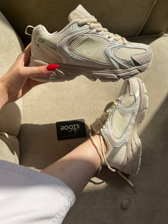 کتونی دخترانه نیوبالانس 530 سفیدلیمویی