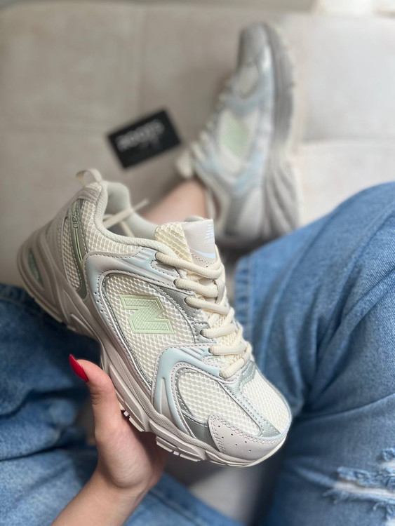 کتونی دخترانه نیوبالانس 530 سفیدلیمویی