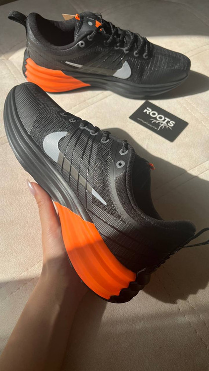 کتونی مشکی نارنجی نایکی لونار