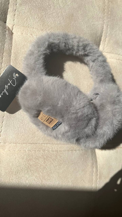 گوشگیر زمستانه ی پشمی رنگ توسی گرم ونرم