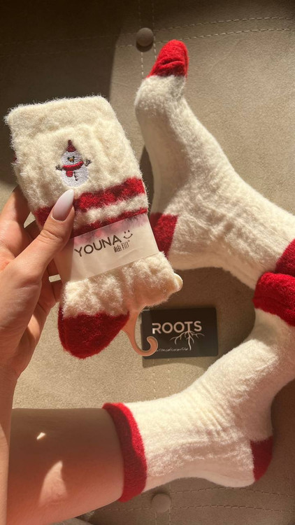جوراب دخترانه پشمی خارجی فانتزی برند Youna