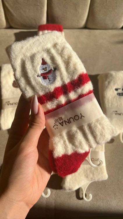 جوراب دخترانه پشمی خارجی فانتزی برند Youna