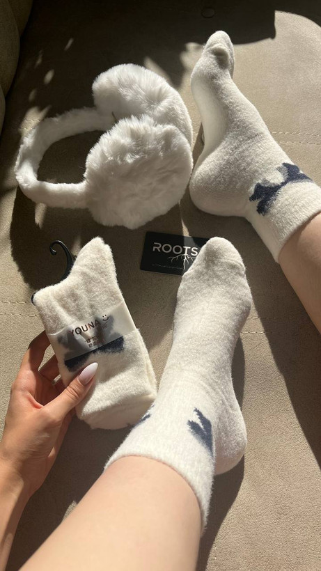 جوراب دخترانه پشمی و فانتزی طرح پاپیون - اورجینال وارداتی