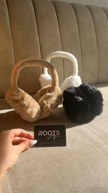 گوشگیر زمستانه ی پشمی رنگ مشکی گرم و نرم