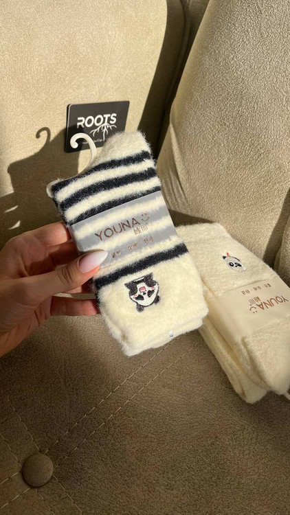 جوراب دخترانه پشمی پاندا Youna ساق بلند